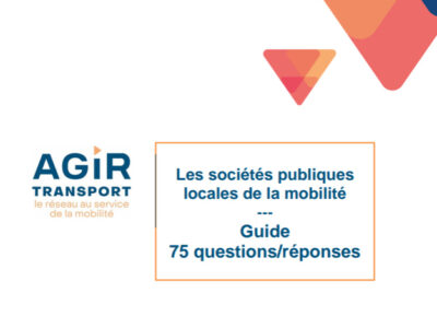 Couverture du guide : les sociétés publiques locales de la mobilité.
