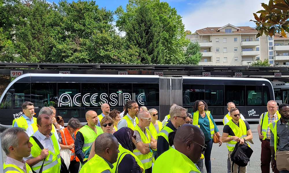 Trambus de SMPBA Journées AGIR 2023, Biarritz