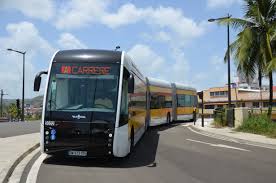 Un service de transport collectif en site propre de Martinique.
