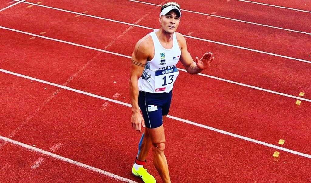 Photo de Christopher Patte durant son entraînement de course à pied.
